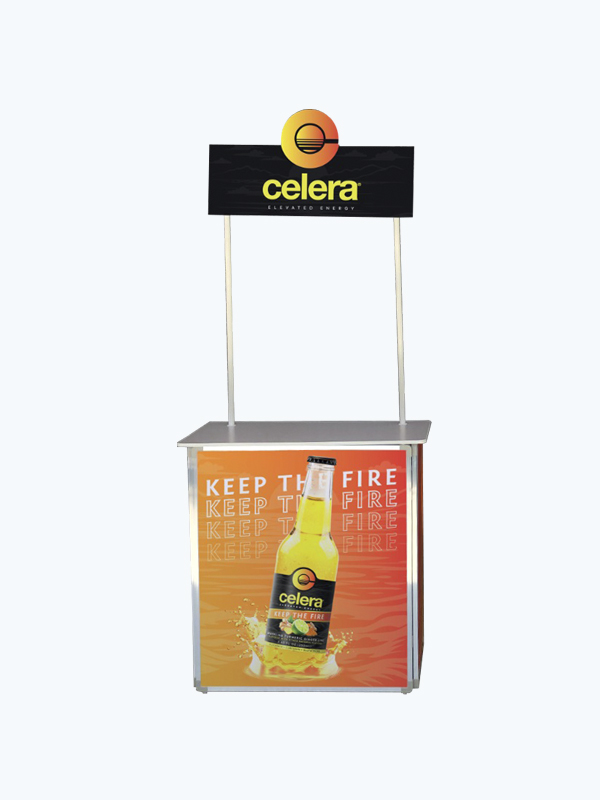 Demo Stand de Aluminio Frente