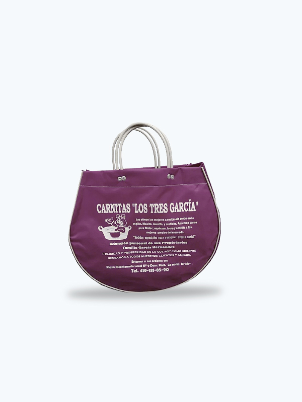 Bolsa Mandadera Redonda Chica de 26 x 26 x 9 cm