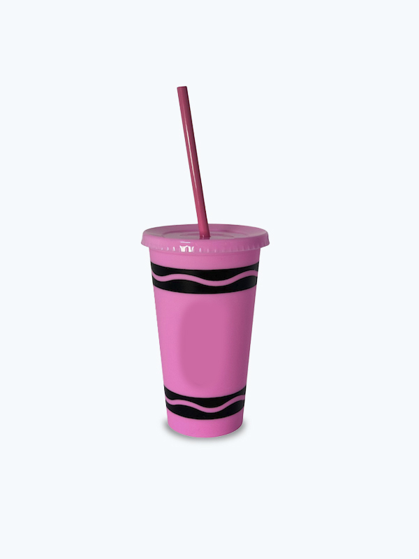 Vaso Infantil Monocolor de Plástico de 480 ml (10 pz)