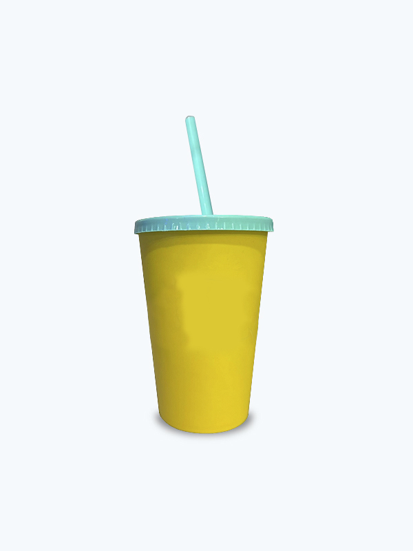 Vaso Infantil Bicolor de Plástico de 480 ml (10 pz)