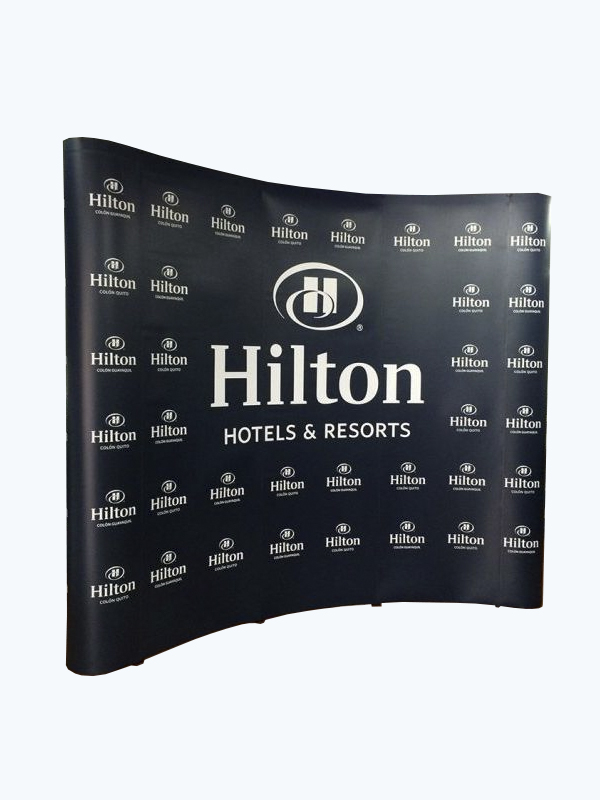 Muro curvo plegable magnetico de 340 x 220 m