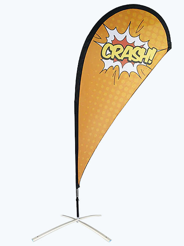 Bandera Tipo Gota de 5m de alto Sencilla
