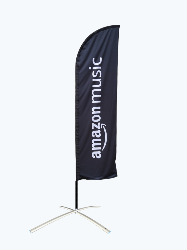 Bandera Tipo Hoja de 3m de alto Sencilla