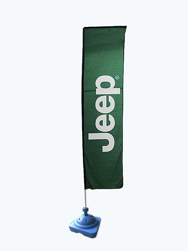 Bandera Rectangular de 3 m de alto Sencilla