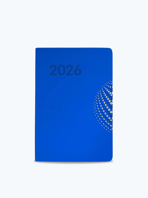Agenda Económica P/D A5 Azul Neón