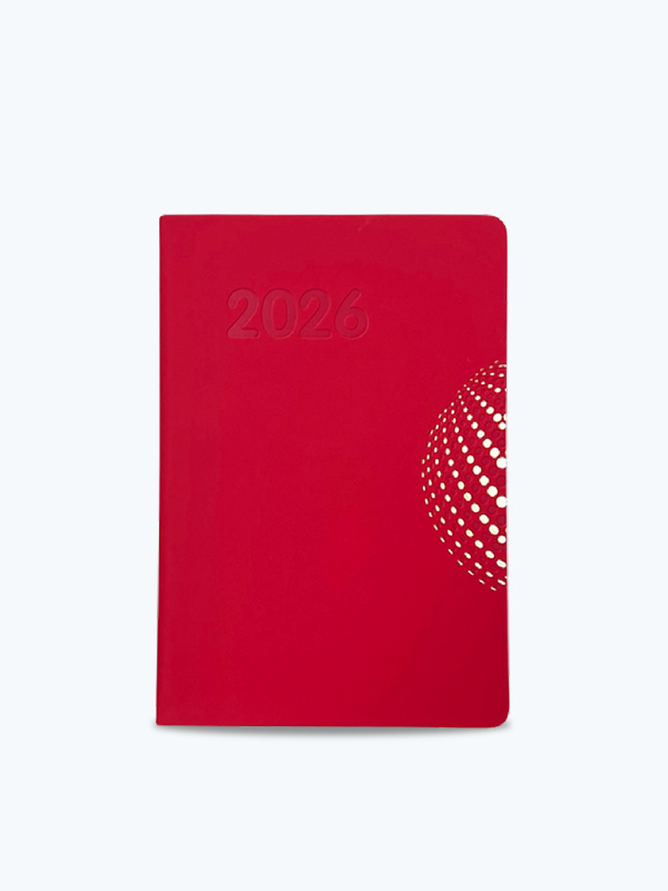 Agenda Económica A5 Roja Neon