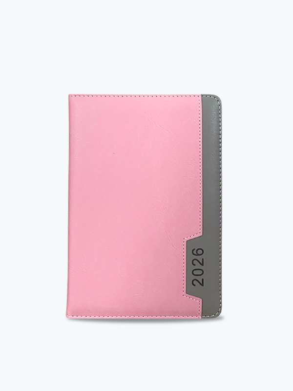 Agenda Combinada A5 Rosa Gris