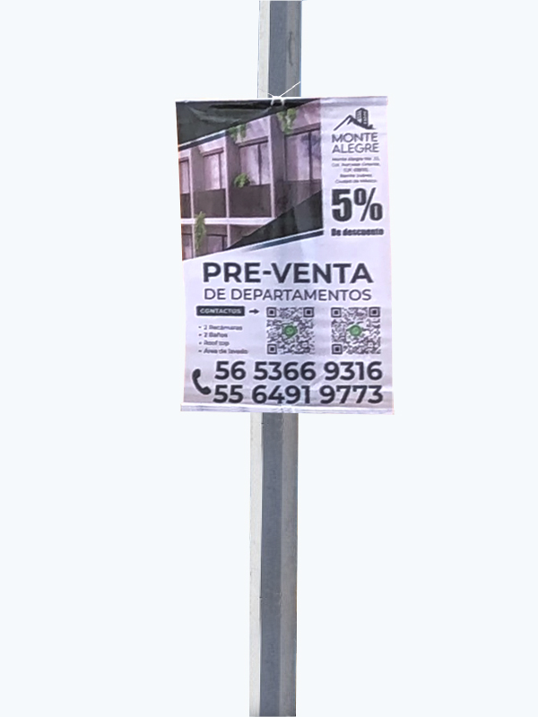 Gallardete Lona Front 60 x 90 cm
