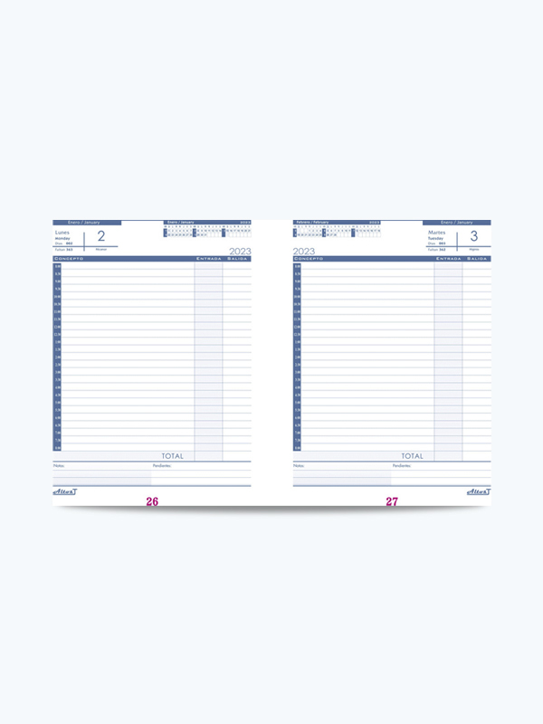 Agenda 2026 Caja Interior