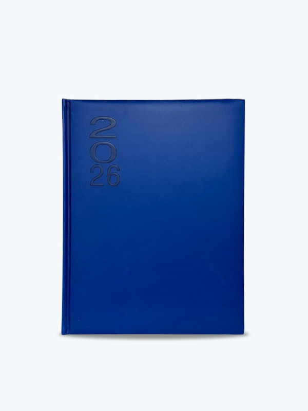 Agenda Diaria Grande 2026 Azul Rey