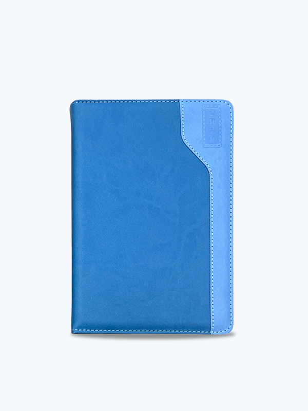 Agenda Diaria Combinada A5 Azul Azul Cielo