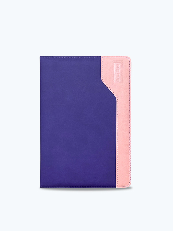 Agenda Diaria Combinada A5 Morado Rosa