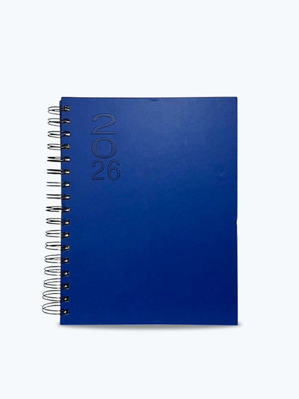 Agenda grande 2026 azul rey