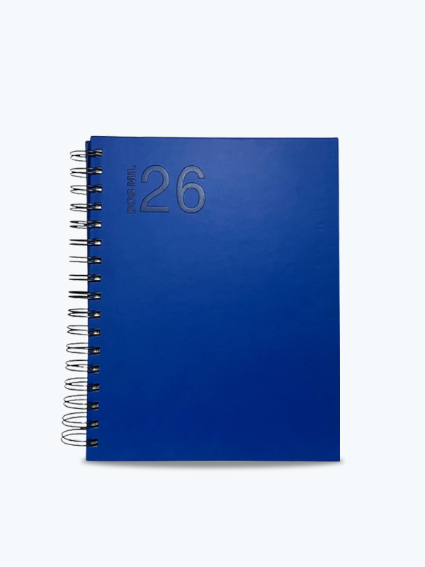 Agenda Tipo Caja 2026 Azul Rey