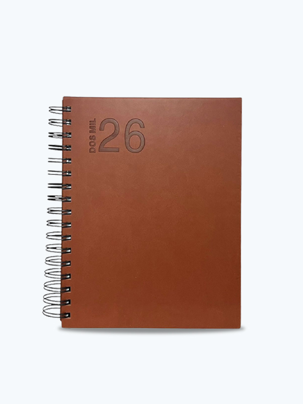 Agenda Tipo Caja 2026 Café