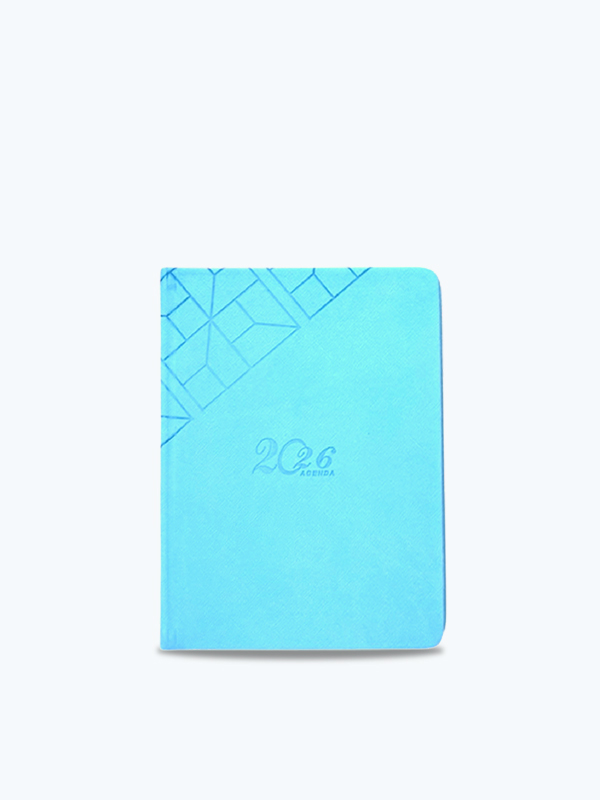 Agenda Diaria Memorándum Pastel 2026 Aguamarina