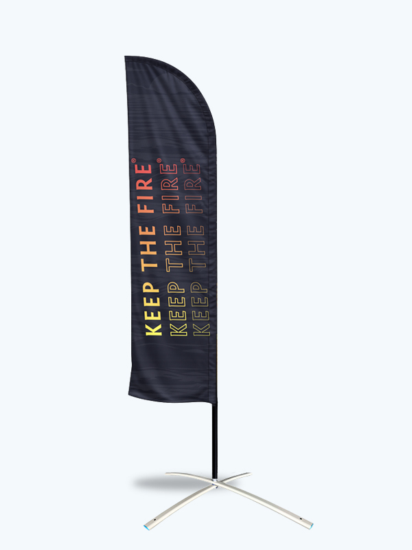 Bandera Tipo Hoja de 4.50 m de Alto Sencilla