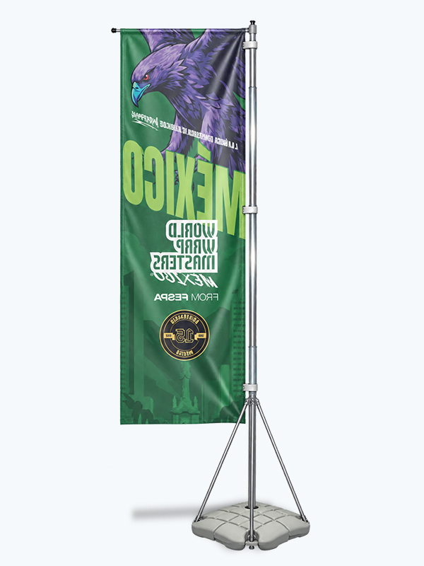 Bandera-Recta-500-cm-Sencilla-Vuelta Bandera Recta 5 m Sencilla